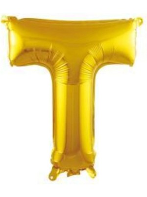 Pazariz 16 Inç 35 cm Altın Folyo Harf Balon T