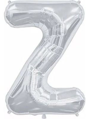 Pazariz Z Harf Folyo Gümüş Balon Küçük 35 cm