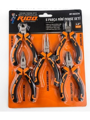 Technomax Rico RC-0376 5 Parça Mini Pense Seti