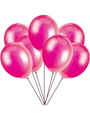 Pazariz Fuşya Balon Metalik 100 Adet