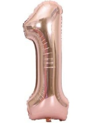 Pazariz 34'' 80 cm Rose Gold Bronze Folyo Rakam Balon 1