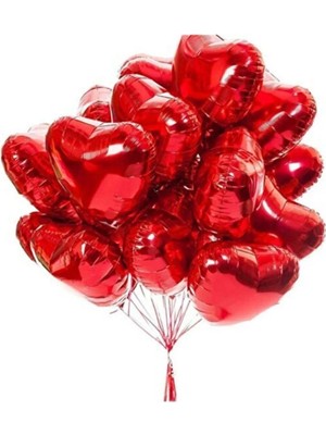 Pazariz Kalp Folyo Balon 40 cm 10 Adet Kalp Folyo Balon Seti Kalpli Balon Folyo 40 cm 10 Adet Fiyatıdır