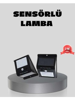 Bin1çeşit Güneş Enerjili Sensörlü Dış Mekan Duvar Lambası – 3 Modlu, 2200MAH Pil, 120° Algılama