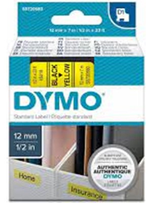 Dymo S0720850 D1 Yedek Şerit, 19 mm x 7 Mt, Beyaz/ Kırmızı (45805)