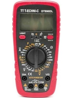 Technomax Rico 011-RC0033 DT33D Digital Multimetre