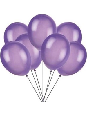 Pazariz Mor Balon Metalik 100 Adet