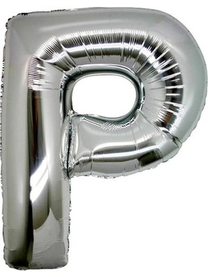 Pazariz P Harf Balon Gümüş Renk 40 Inç