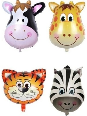 Pazariz 100 Adet Balon + 5 Adet Safari Folyo Balon ve Balon Zinciri Set