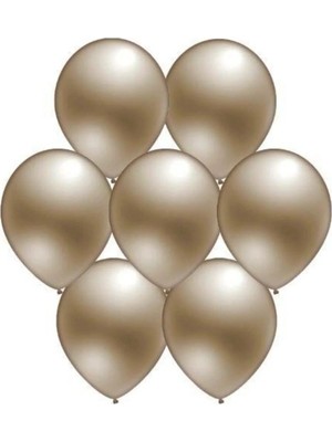 Pazariz Fırsat Ayı 100 Adet Metalik Gümüş Balon 30 cm