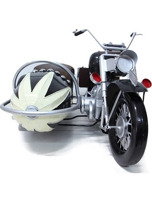Cartiva Dekoratif Metal Motosiklet Sepetli