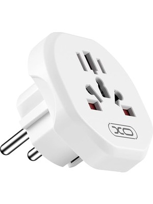 Evrensel Çoklu Seyahat Adaptörü WL23| Eu To (Usa,eu,jan,uk,aus,cn) – 2500W Güç Destekli, Çoklu Ülke Uyumlu, Kompakt ve Güvenli Dönüştürücü, Akım Korumalı | Beyaz