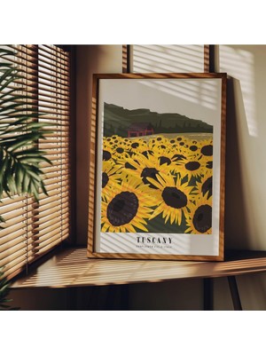 Str Store Manzara Çerçevesiz Poster, Modern Dekoratif Çerçevesiz Poster, Tablo, Tuscany, 40 x 50
