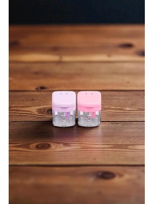Str Store Tek Gözlü Mini Box Kalemtıraş, 2 Adet, Pembe