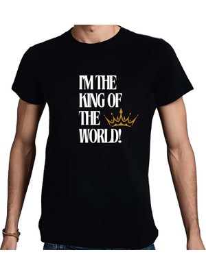 Beyaz Penguen Kıng Of The World T-Shırt
