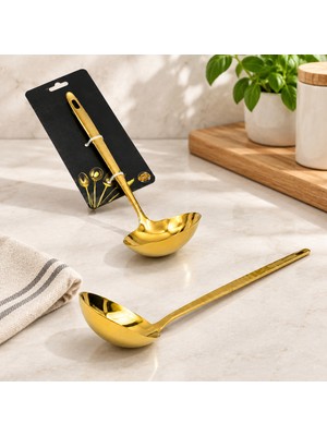Str Store Metal Servis Kepçe Altın Renk