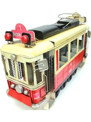 Cartiva Dekoratif Metal Taksim Tramvay Büyük