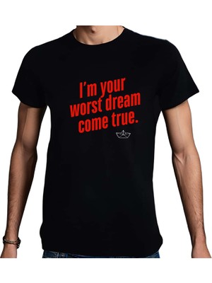 Beyaz Penguen Worst Dream Come True T-Shırt