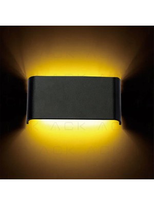 Ack Avva 6W Siyah 6500K LED Duvar Armatürü AH07-03231
