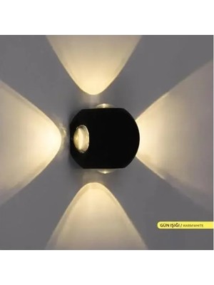 Ack 4*1W / Smd Chip / Siyah Aplik / 3000K / IP54 / Skd Full Set Includes Screw/size: 60MM AH07-07401