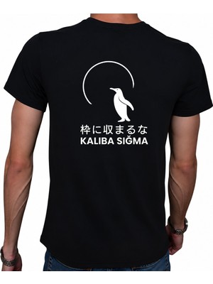 Beyaz Penguen Kalıba Sığma T-Shirt