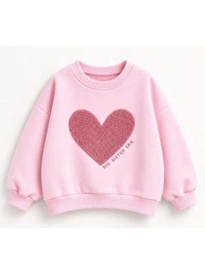 Ozzy Kids Kız Çocuk Önü ve Arkası Nakışlı Sweatshirt