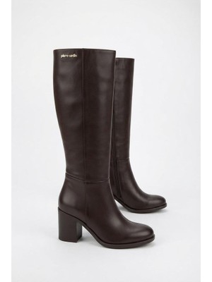 Pierre Cardin 56087 Rahat Şık Kalın Topuklu Kaymaz Taban Kadın Çizme
