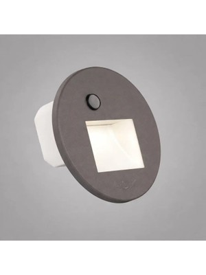 Ack AH07-02693 Sensörlü Merdiven Armatürü Cct Gri Kare Kare  Çerçeve