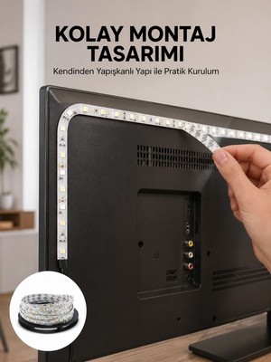 Dolozena Uzaktan Kumandalı LED Tv Arka Işık Şeridi Yeni Nesil