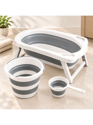 Dolozena Bebek Banyo Seti (Küvet, Kova, Maşrapa)