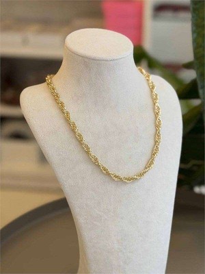 Bin1çeşit cm Zincir Kolye - 45 cm - Altın — Renk: Altın