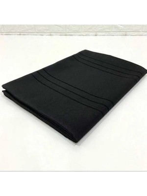 Bin1çeşit Çizgili Tek Masa Örtüsü Colber 160X260CM - Siyah