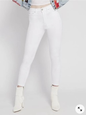 Beeke B.e.y.a.z Skinny Jeans Beyaz Kot Uzun Bacak S.ü.p.e.r Slim