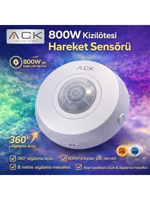 Ack AY31-01020 800W Kizilötesi Hareket Sensörü