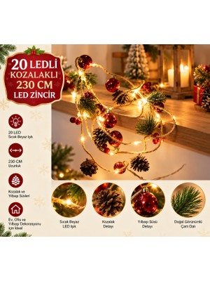 Alymo Store 20 Ledli Kozalaklı 230 cm LED Zincir