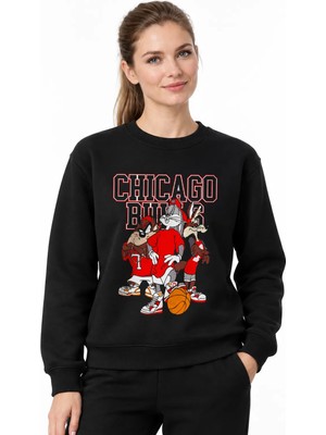 Book OrBook Chicago Bulls Bl Sweatshirt Kadın (YSW376)