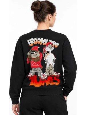 Book OrBook Tazmania And Bugs Bunny Bl Sweatshirt Kadın (YSW372)