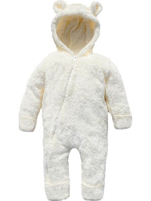 Happy Trend Erkek Bebek ve Çocuk Peluş Pofuduk Patikli Tulum