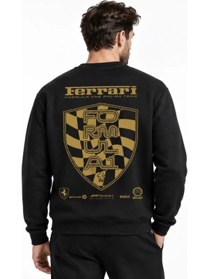 Book OrBook Ferrari Gold F1 Sweatshirt Erkek (YSW346)