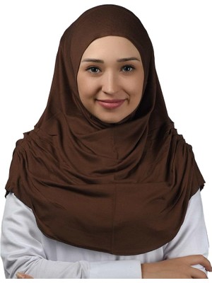 Happy Trend Türban Büzgülü Pileli Pratik Eşarp Tesettür Hijab - Namaz Örtüsü