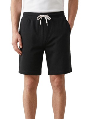 Happy Trend Erkek Casual Şort 2 Iplik Yan Cepli Bağcıklı Regular Fit Kalıp Boru Paça Günlük Bermuda