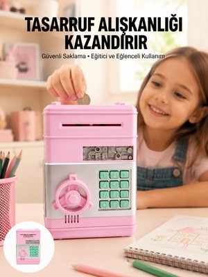 Str Store Büyük Hazneli Şifreli Para Tasarruf Kumbarası