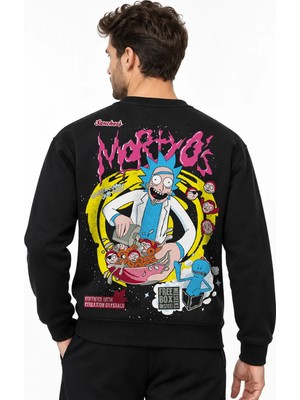 Book OrBook Rick And Morty Bl Sweatshirt Erkek (YSW371)