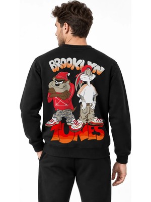 Book OrBook Tazmania And Bugs Bunny Bl Sweatshirt Erkek (YSW372)