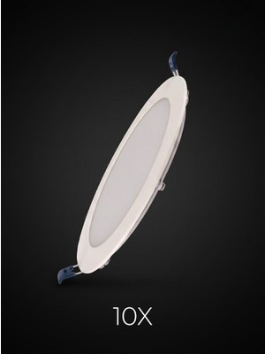 Ack 6W LED Panel 4000K Kırık Beyaz 50.000 Saat Kullanım Ömrü ! 10 Adet