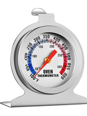 Str Store Fırın Içi Termometre, 0-300°C, Çelik Gövde, Hassas Isı Kontrolü, Gri, Analog Gösterge, Gıda Teması Onaylı
