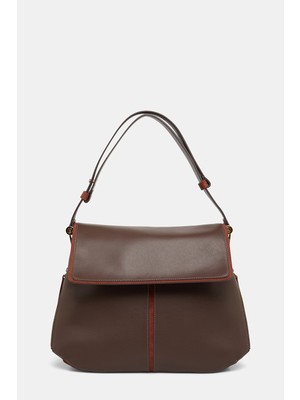 Vakko Kahve Biyeli Deri Çanta