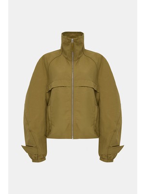 Acne Studios Acne Studıos Khaki Zip-Up Jacket