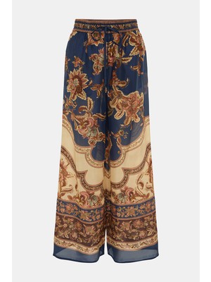 Zimmermann Zımmermann Mavi Loose Ipek Pantolon