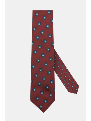 Vakko Patterned Silk Tie