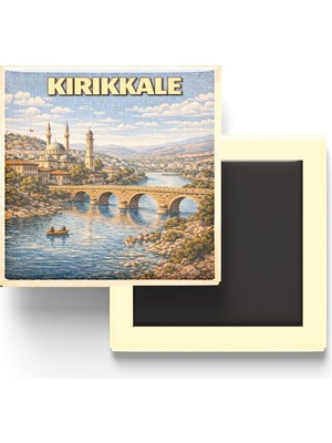 Str Store Buzdolap Magneti - Türkiye - Kırklareli - Retro Tema - 9x9 cm